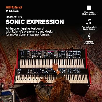 Roland V-STAGE76 最新パフォーマンス・キーボード、即発送！ Amazon.com: Roland V-STAGE 76 | Premium 76-Key Semi-Weighted