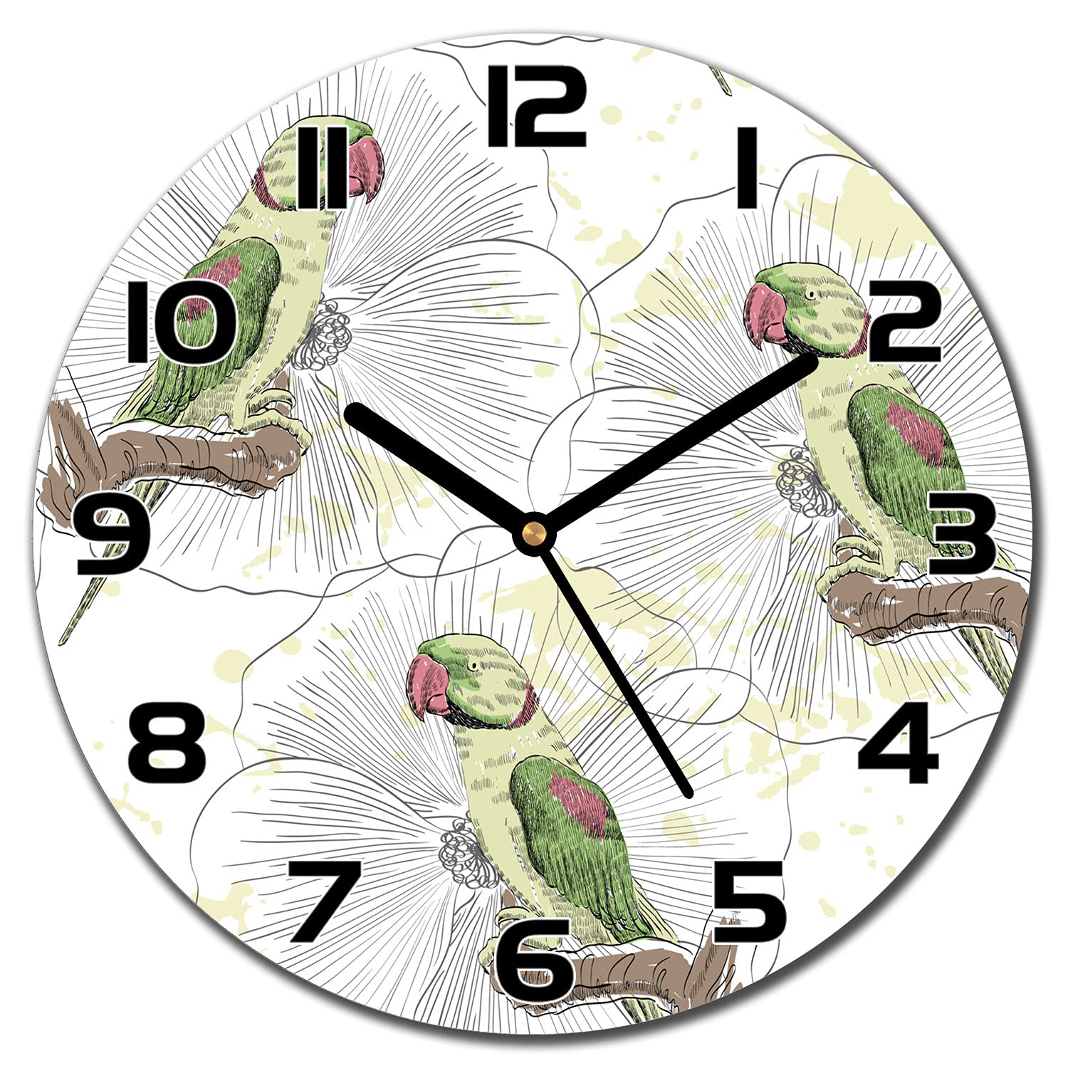 Horloge en verre sécurité haut de gamme Coloray 30 cm au design moderne