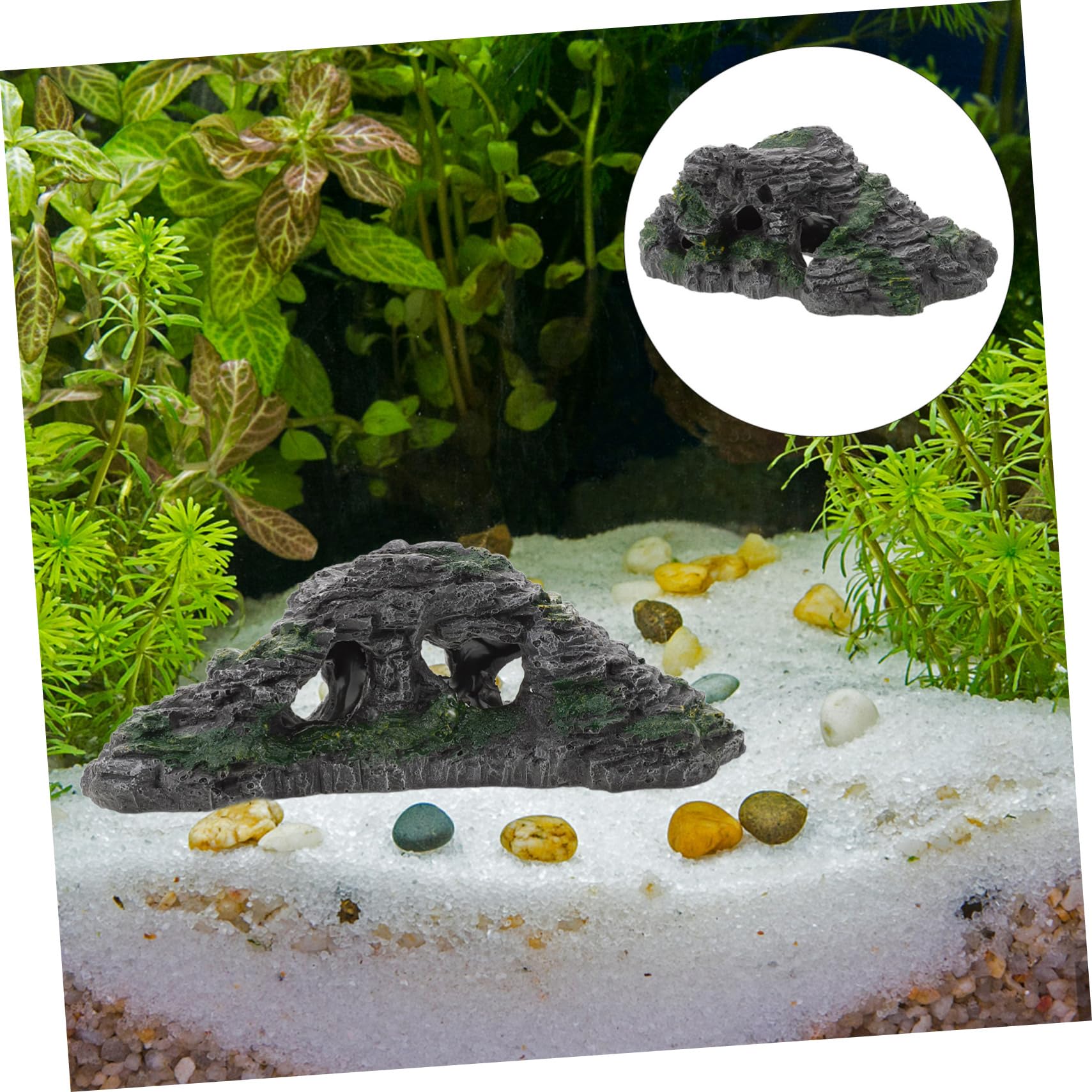 BESPORTBLE 3pezzi Piattaforma di Crogiolo per Tartarughe Design Multi-Funzionale per Terrari e Acquari Accessorio per Rettili con Superficie Arrampicabile e Slope Naturale