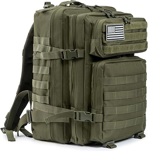 QT&QY 45L Militärischer taktischer Rucksack Bundeswehr Rucksäcke für Männer Molle Armee Angriff...