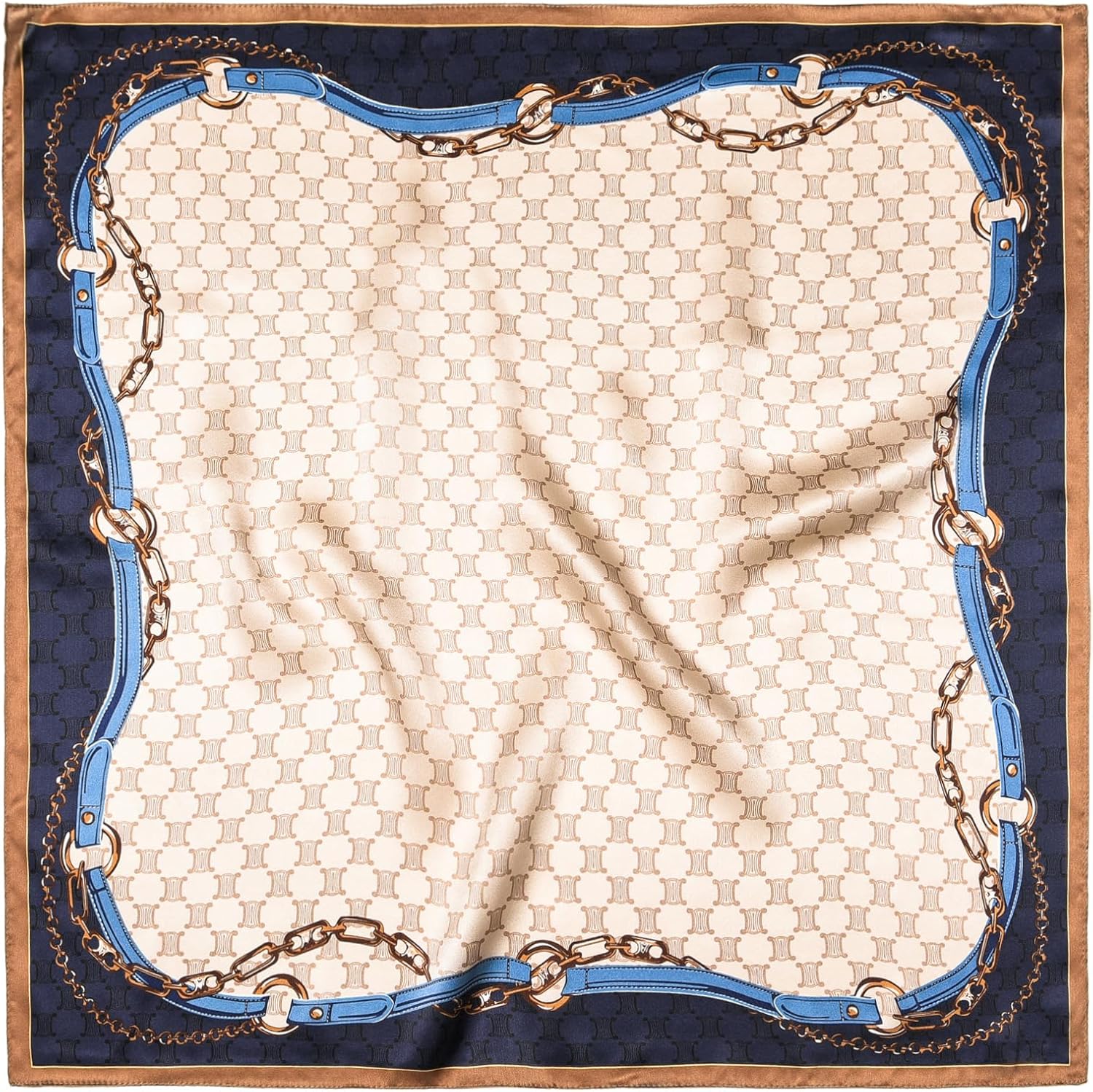 100% Mulberry Silk Scarf 25.6"x25.6" Square Women Neckerchief Headscarf - Lightweight Neck Scarf Gift Packed - Image 3