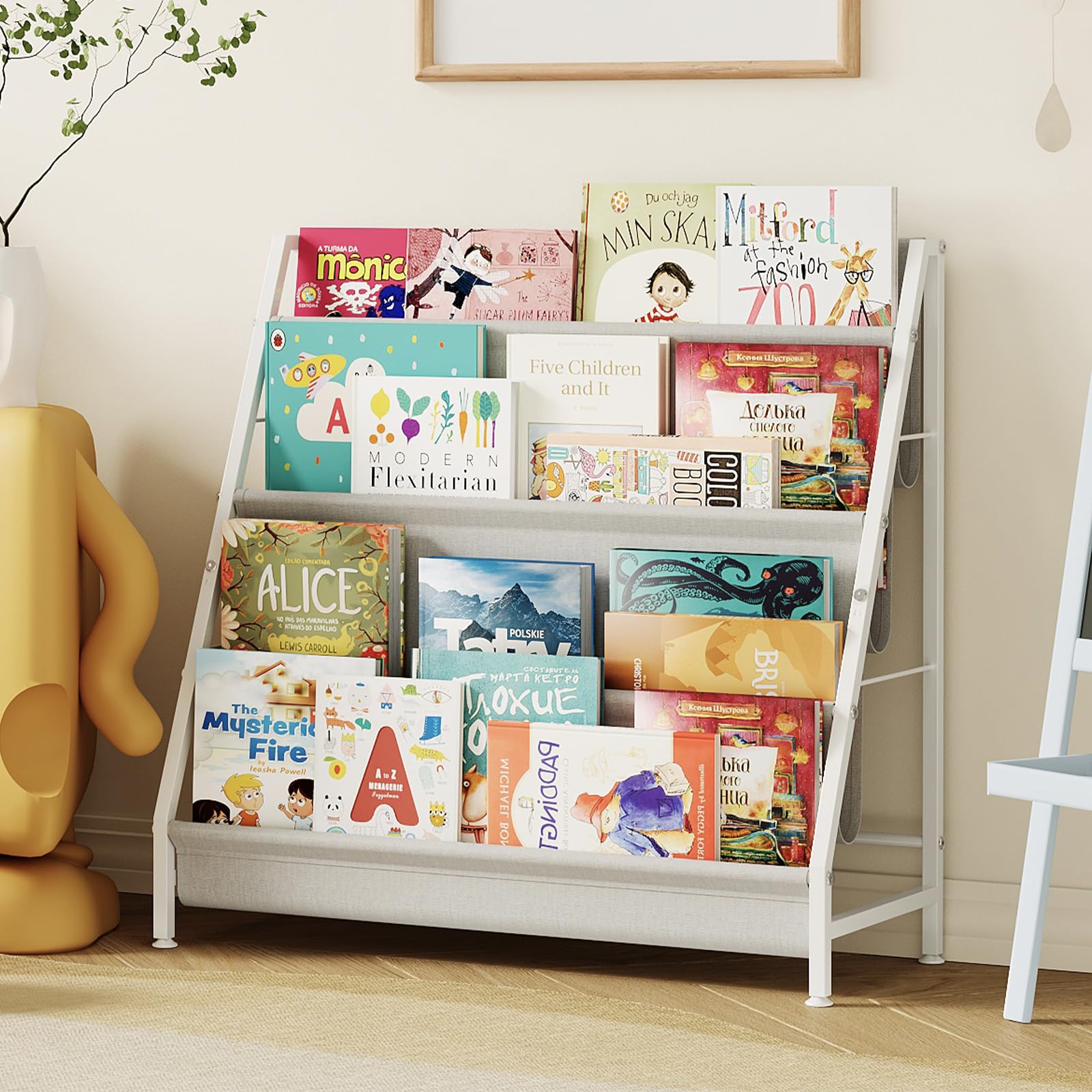 Aokitsink 4-Tier Bookshelf