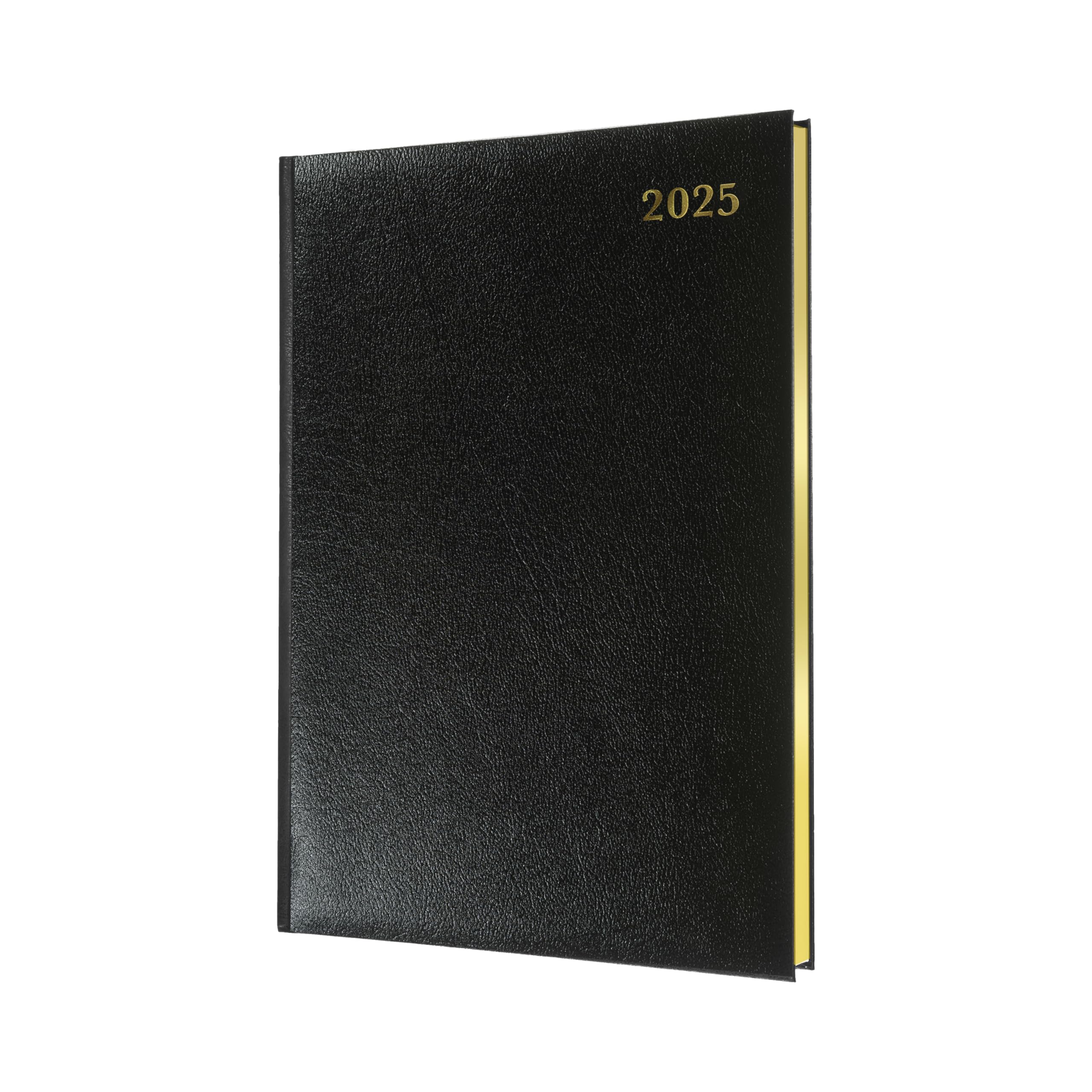 Collins Management 2025 Terminplaner für Business – Quarto-Business-Wochenansicht Termine – Schwarz – (QB7.99–25) – Premium-Profi-Planer mit luxuriösem Lederfasereinband