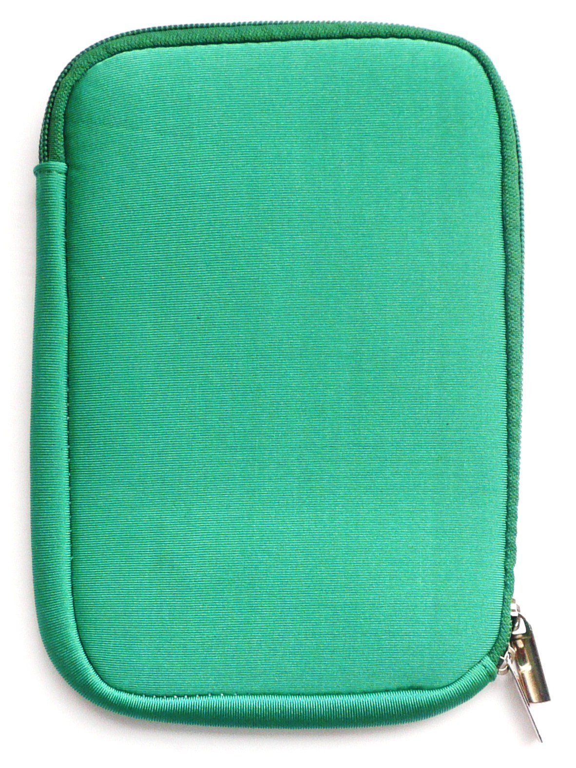 Emartbuy Green Water Resistant Neoprene Soft Zip Case/Cover suitable for Delium EB600-D eReader (7 Inch Tablet/eReader)