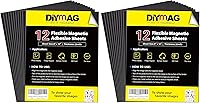Vista 10 de DIYMAG Hojas Adhesivas Magnéticas, 8" x 10", Paquete de 12 Hojas Magnéticas Flexibles con Respaldo Adhesivo para Manualidades, Fotos