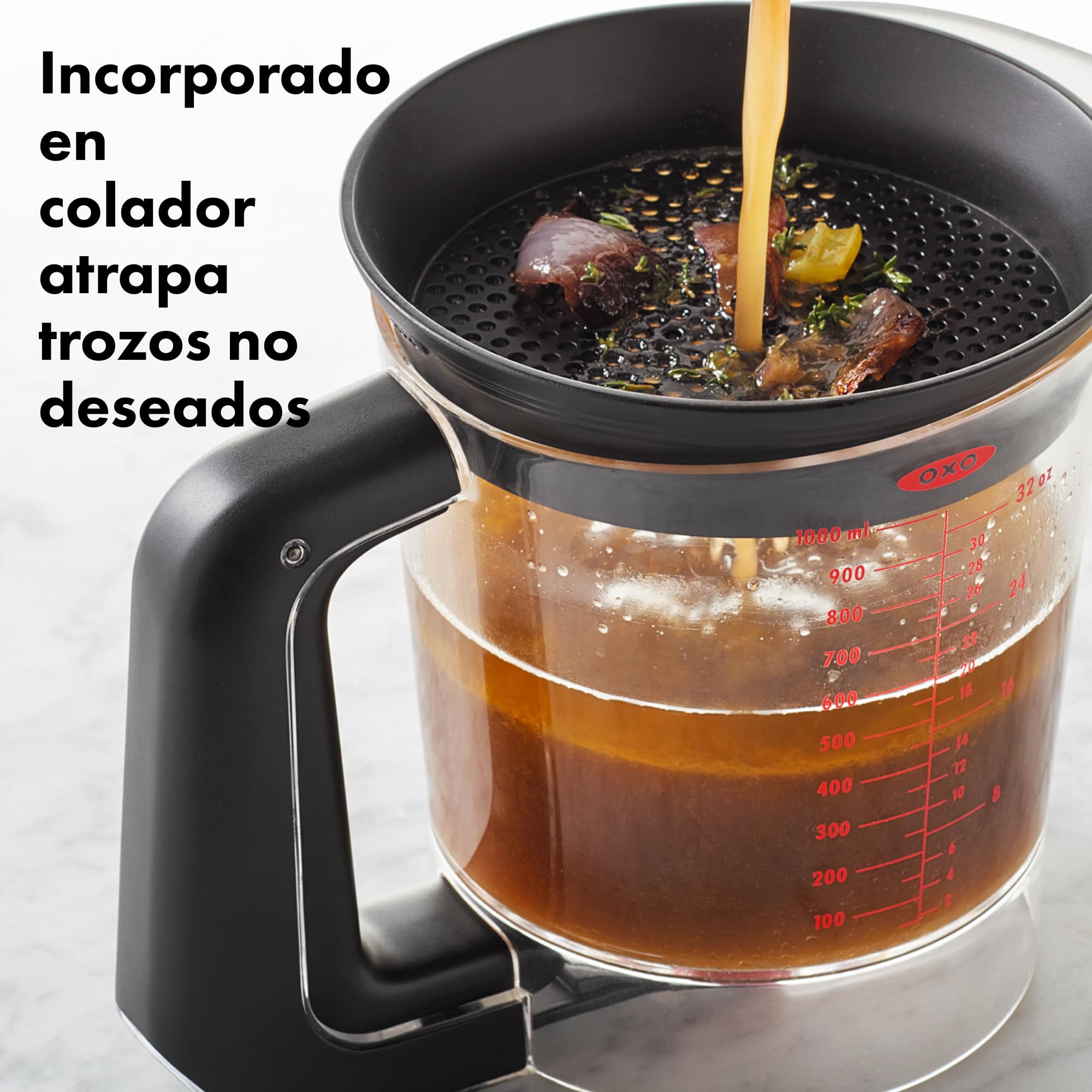 OXO Good Grips Buena Gravy Separador de Grasas - 1L - 12.95 x 21.59 x 17,78 cm