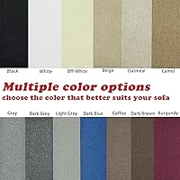 Vista 6 de Cinta de reparación de lino de 4 x 70 pulgadas, parche de tela de reparación de sofá autoadhesivo para muebles, sofás, cojines, sillas, bolsas, Beige