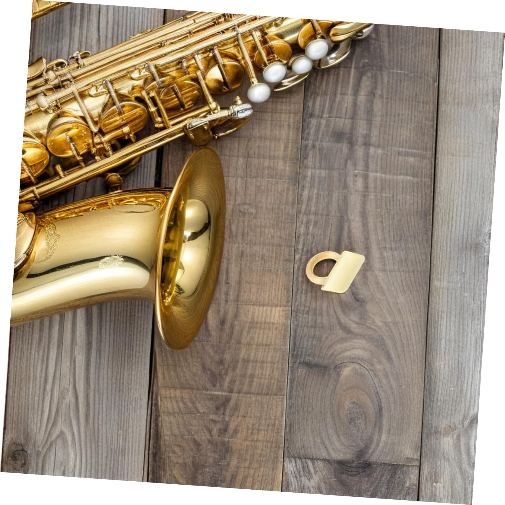 Alto Saksofonowy Zaczep z Mosiężnym Pierścieniem Akcesoria Do Instrumentów Muzycznych Stabilne Mocowanie Do Paska Saksofonu i Innych Instrumentów