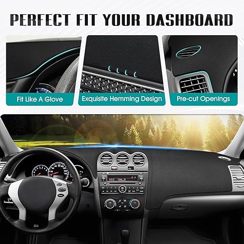 Miniatura 93 de FIILINES - Cubierta para tablero, accesorio para tablero de malla antideslizante, parasol sin reflejos y protector compatible con Toyota RAV4