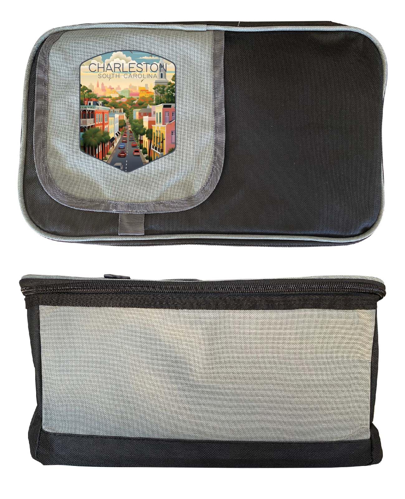 Charleston South Carolina Design B Souvenir Cooler 9 pack