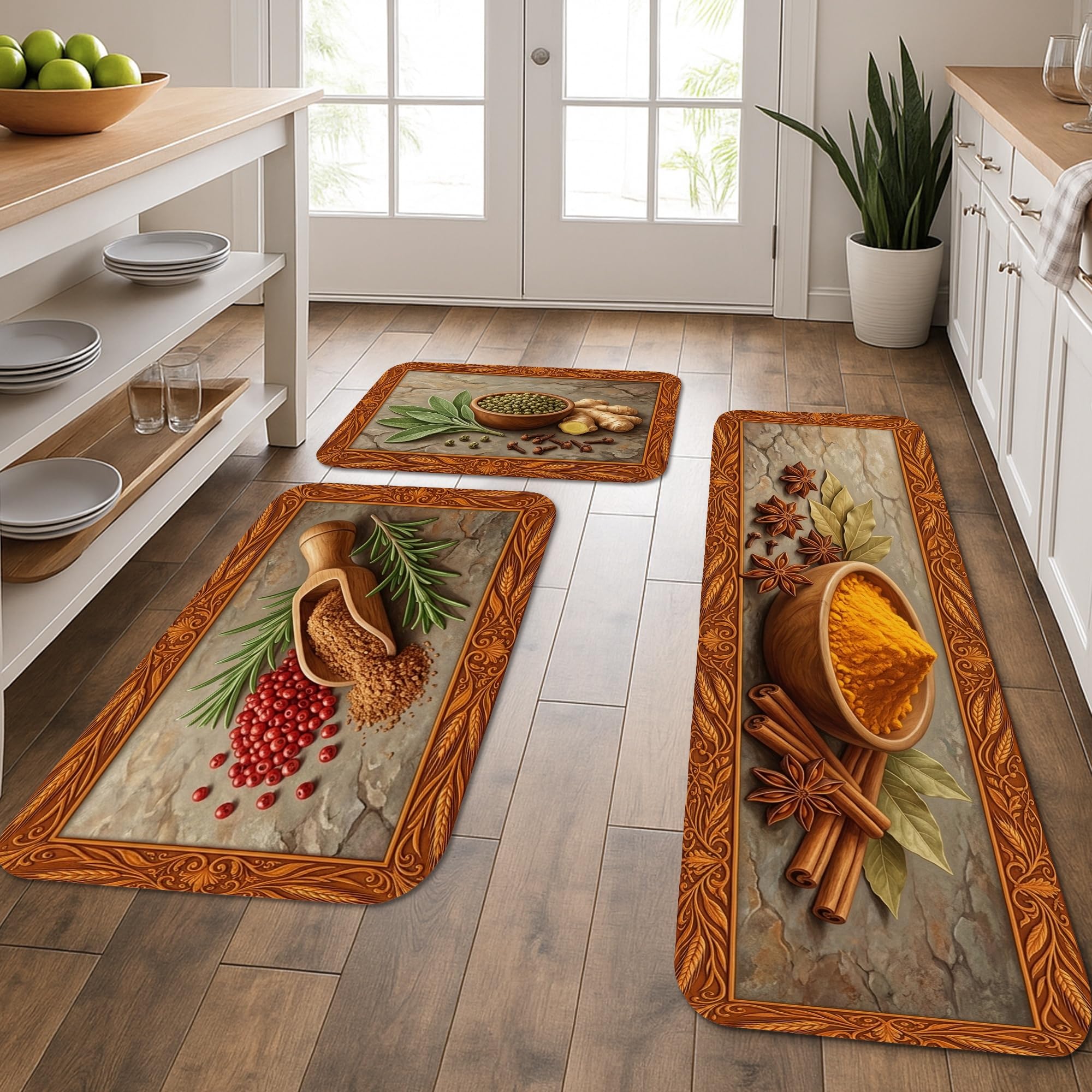 Tapis de cuisine confortable et lavable pour soulager le dos devant l'évier et la buanderie