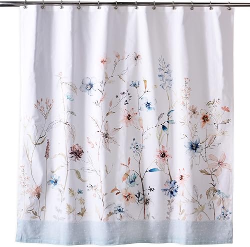 Maison d' Hermine Shower Curtain 100% Cotton One Panel 70"x72" Washable Fabric S