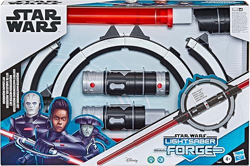 Miniatura 3 de Star Wars Lightsaber Forge Inquisitor - Juego de obras maestras de sable de luz electrónico de doble capa juguete de juego de rol personalizable