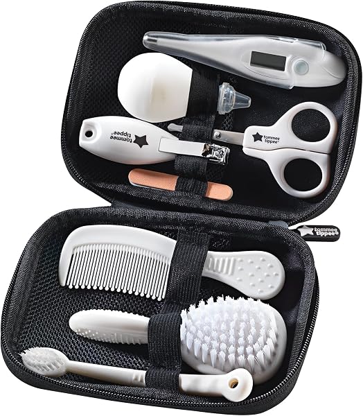 Tommee Tippee Baby Healthcare and Grooming Kit, 9X Essential Newborn Care Items for Home and Travel, Wipe-Clean and Waterproof Travel Case - 2