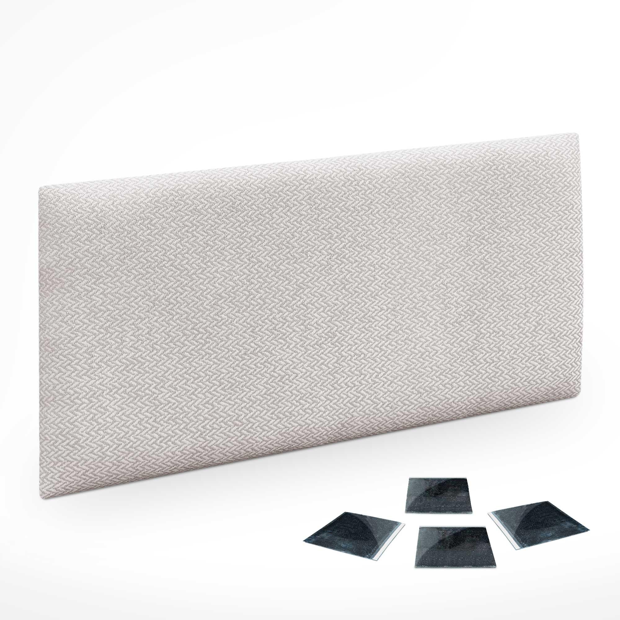 DHOME Juego de 1 Panel Tapizado Exclusivo Pack Serie Luxury Edition Autoadhesivos para Pared Acústicos Absorbentes Protección Impactos Cabeceros Decoración Hogar (Espigas Beige, 60x40cm, x1)
