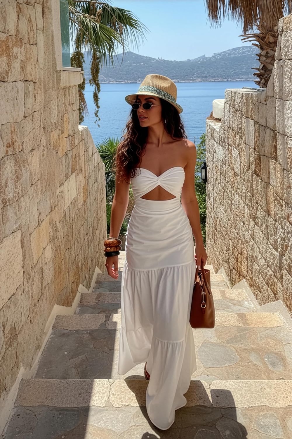 Funky Junque Women's Straw Fedora Sun Hat - UPF 50+ Protection, Short Brim, Stylish Woven Pattern - Image 6