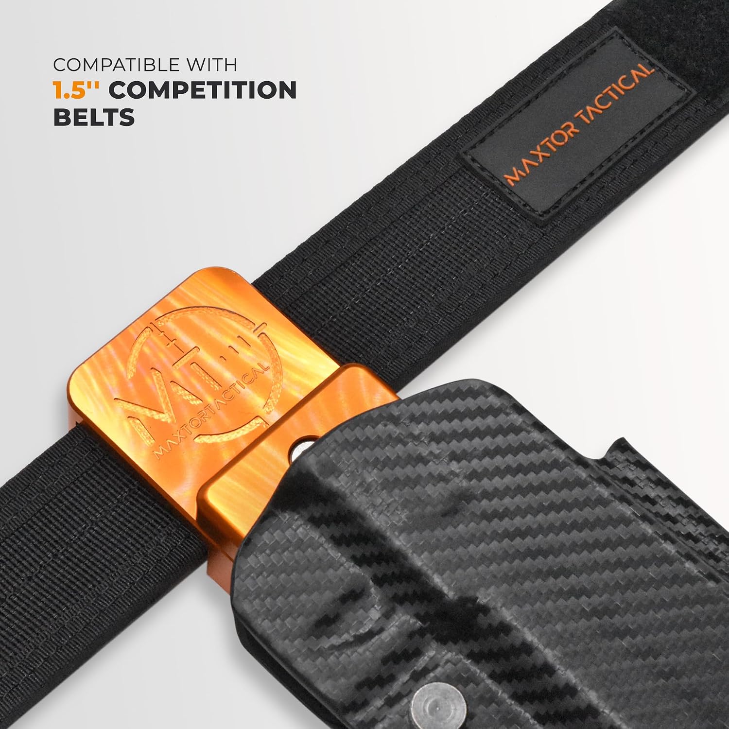 Alloy Competition Holster OWB Fits Canik TTI Combat Outside The Waistband Carry Gun Holster Kydex American Made OWB Aluminum Belt Attachment