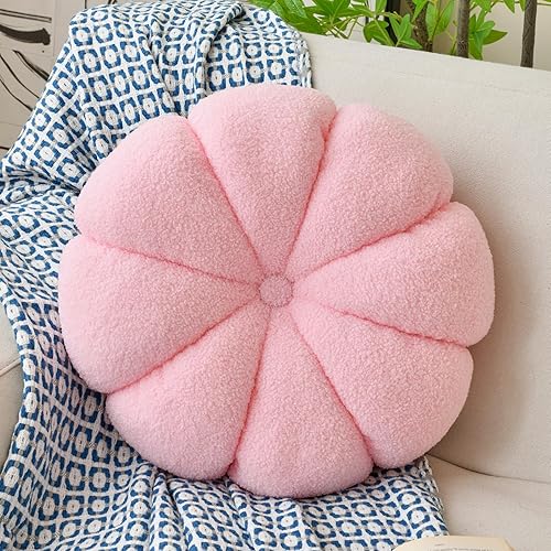 Miniatura 1 de Cojín redondo para suelo, almohadas de calabaza, almohadas decorativas para sofá cama, cojines de asiento de suelo circulares gruesos, cojines de