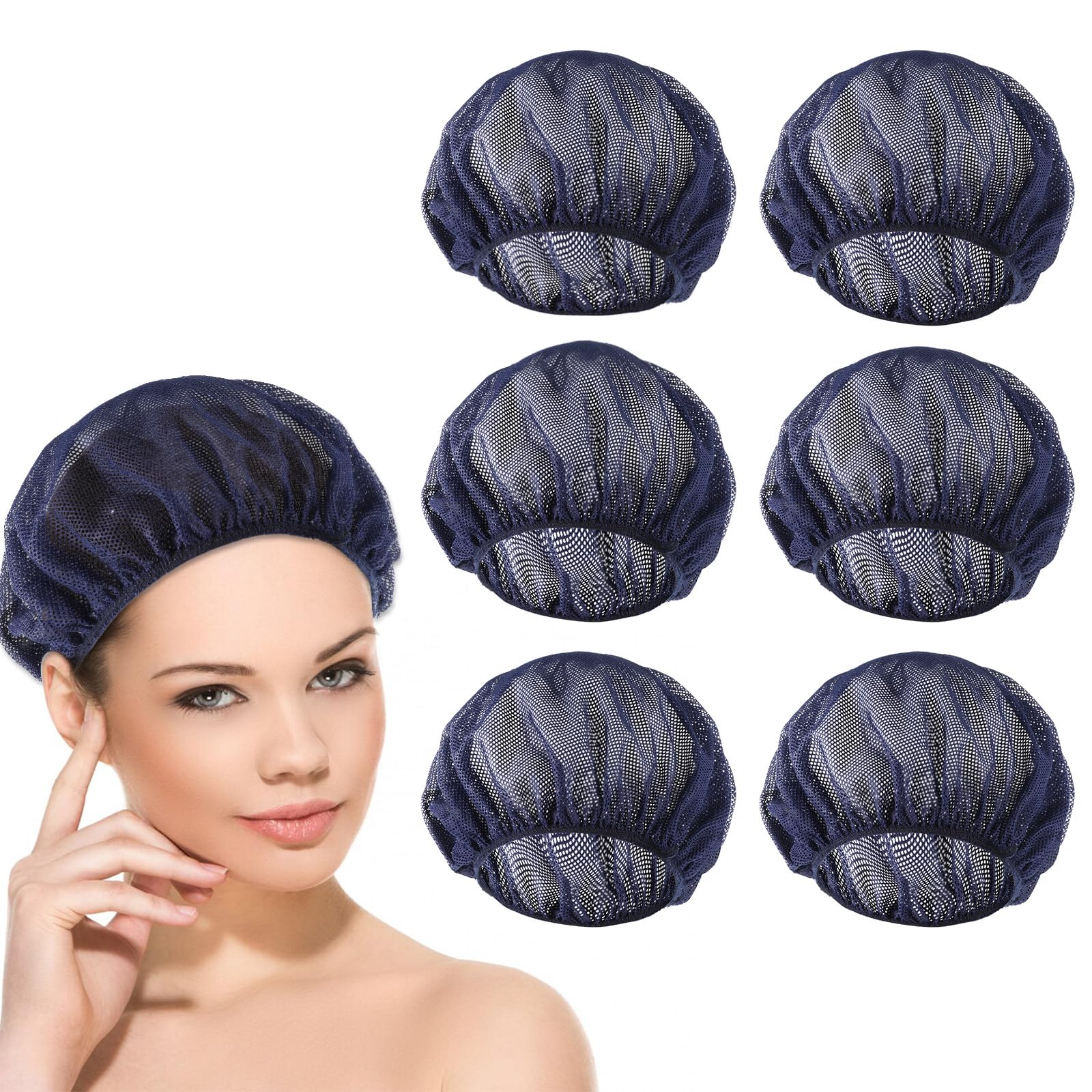 Jeffdad 6 retine per capelli per dormire riutilizzabili da donna