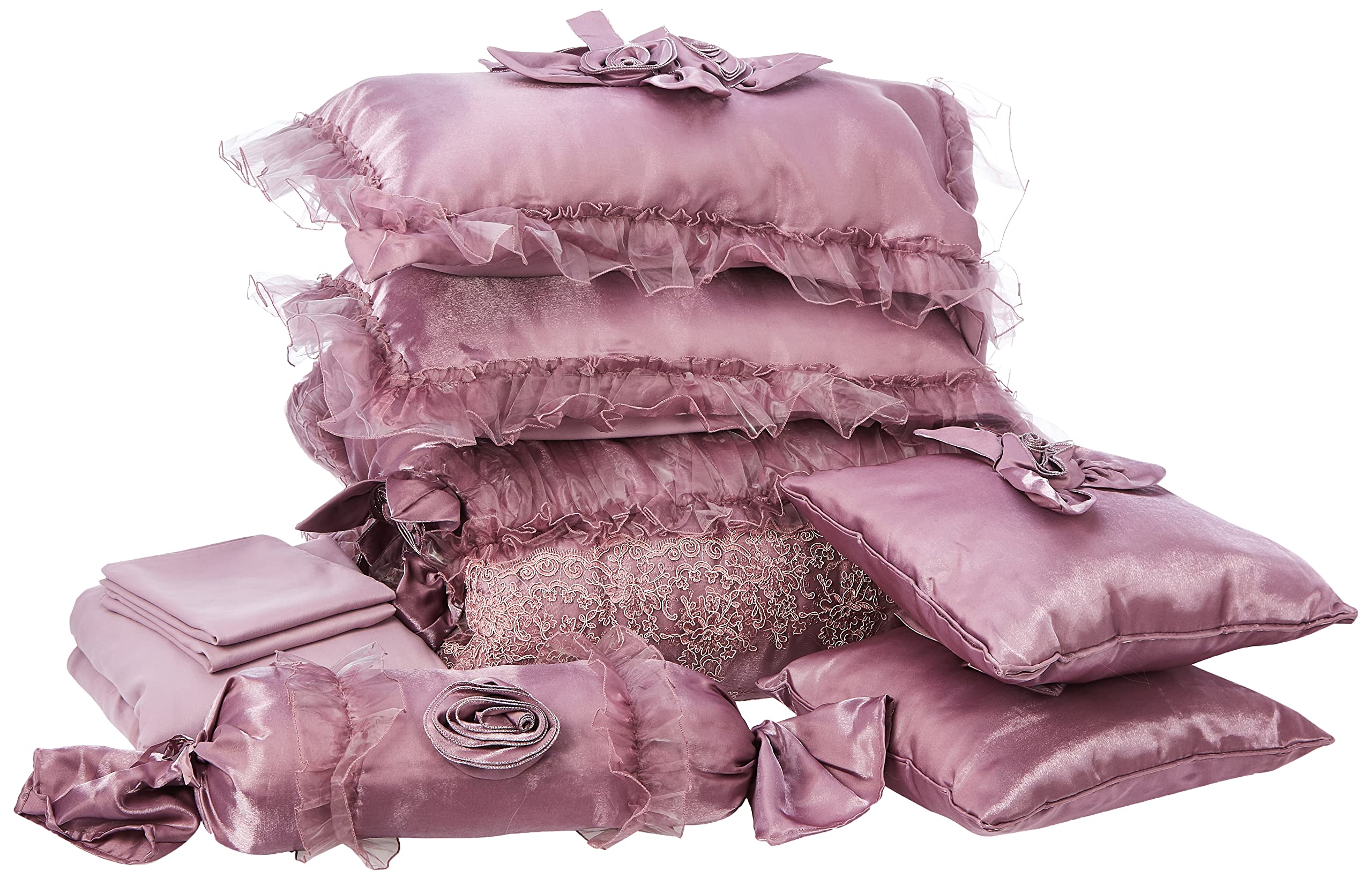 Senoures SWC Lace Wedding Comforter 9pcs Set King