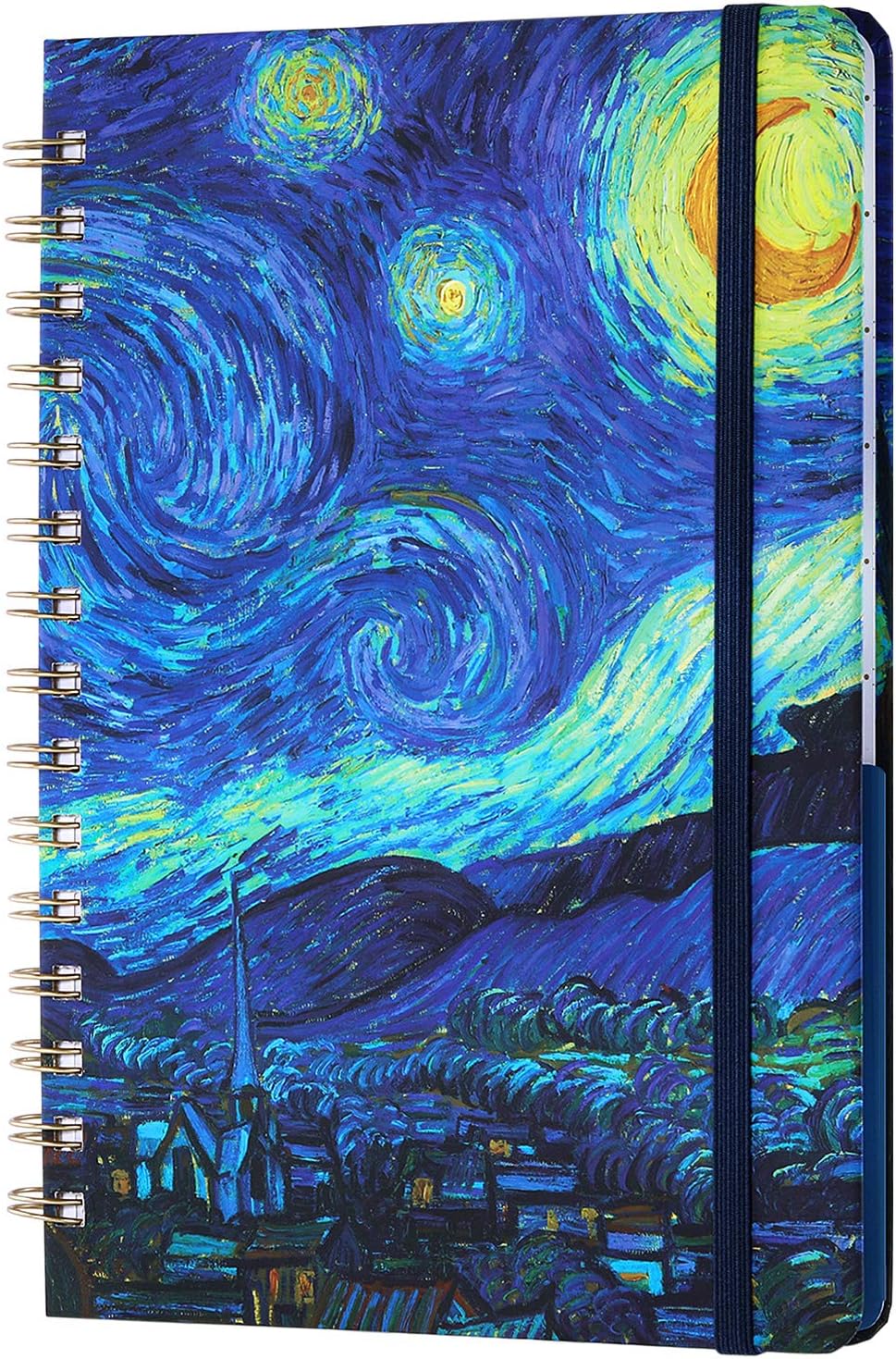Ruled Notebook/Journal - Lined Journal with Hardcover, 8.4" x 6.3", College Ruled Spiral Notebook/Journal, Strong Twin-Wire Binding with Premium Paper, Back Pocket, Perfect for School, Office & Home