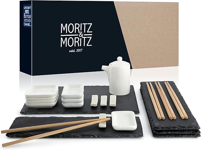 Moritz & Moritz 22 pezzi Set da portata per Sushi per 4 persone. Set
