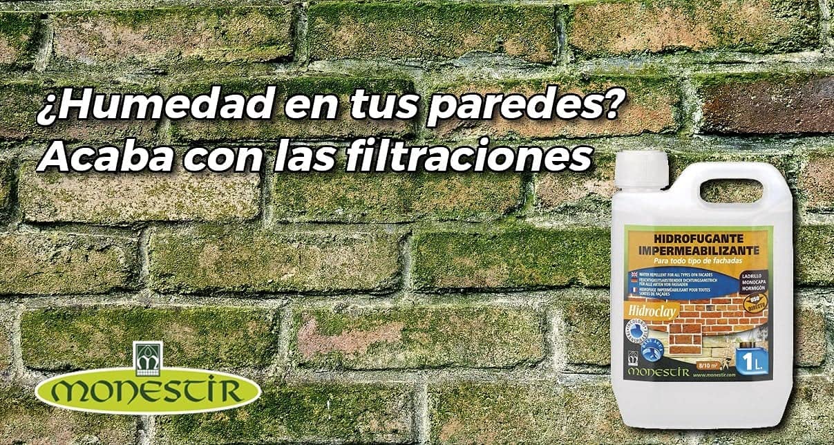 MONESTIR Hidroclay, Hidrofugante Impermeabilizante de Fachadas, 10L