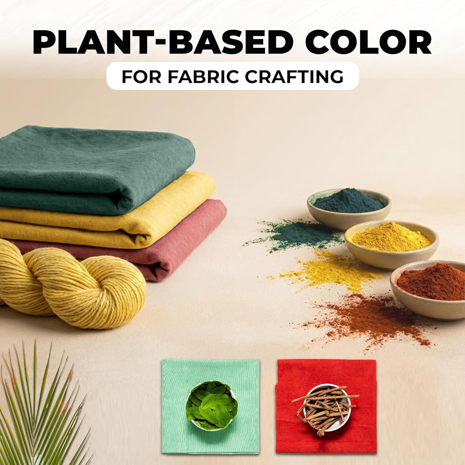 Natural Tie Dye Kit | 3 Color Extract Set - Olive Green, Sunflower Yellow, Turkey Red | Plant-Based Fabric Dyes for Shibori & DIY Fabric Art | Easy to Use Craft Kit