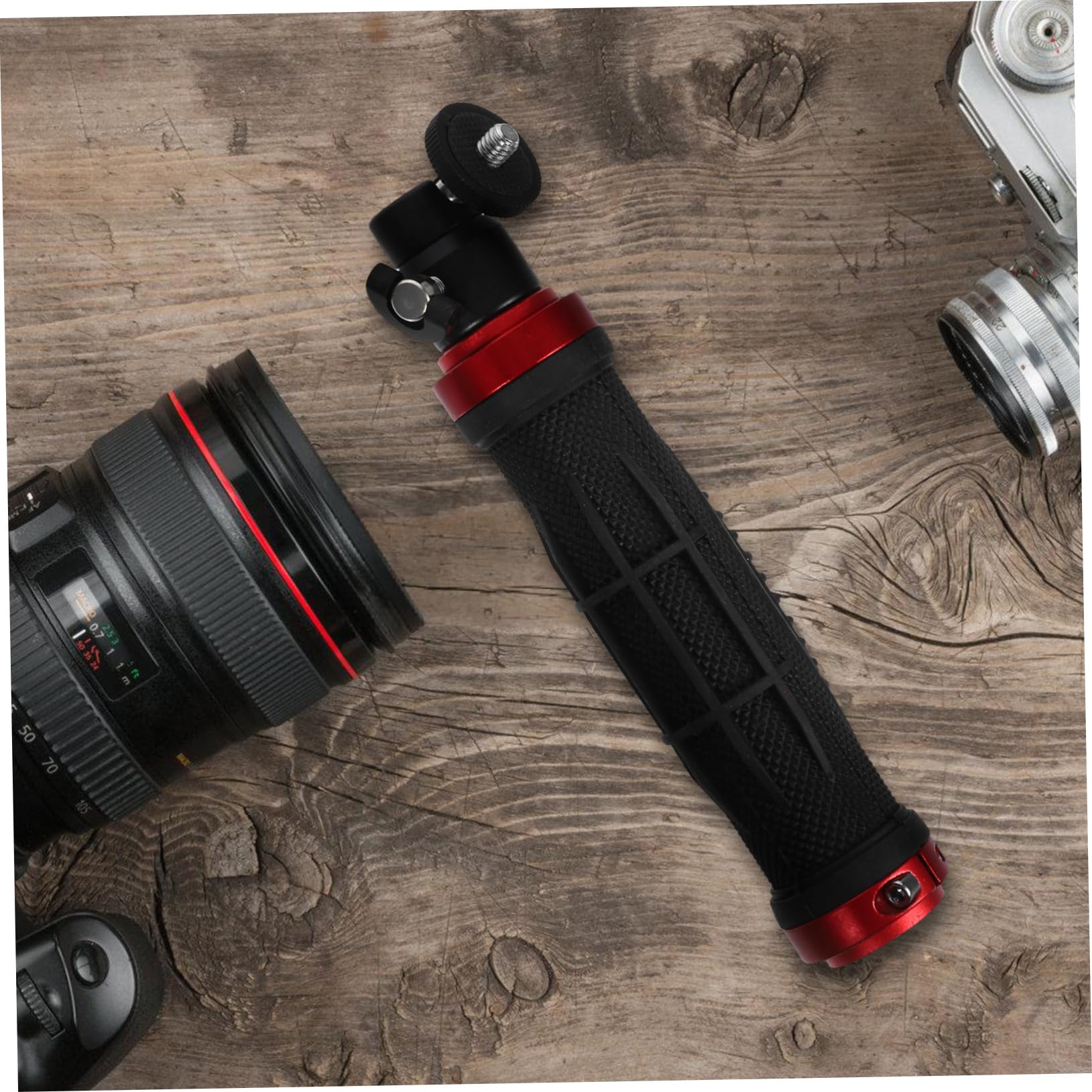 HOMSFOU 4piezas Estabilizador De Video Portátil Mango Ergonómico y Soporte para Cámara Compatible DSLR y Videocámaras Diseño Compacto y Ligero para Filmaciones Movimiento Incluye