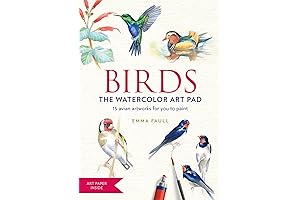 Birds Watercolor Art Pad