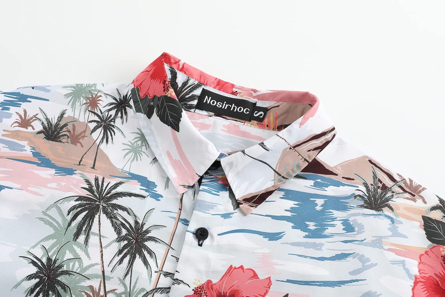 Miniatura 3 de Nosirhoc Camisa hawaiana para hombre, camisas casuales con botones, camisas de playa para hombre, camisas hawaianas