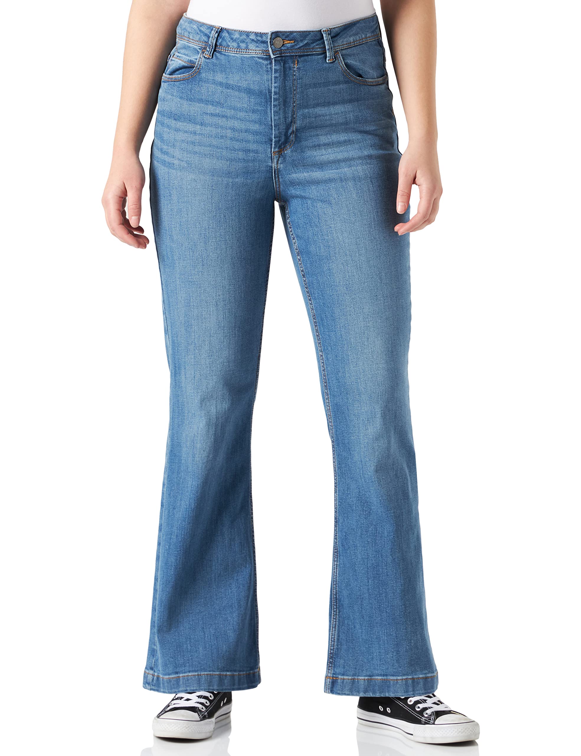 Nuevo Pantalones Vaqueros Campana Bershka | Compra Online a Precios Super  Baratos
