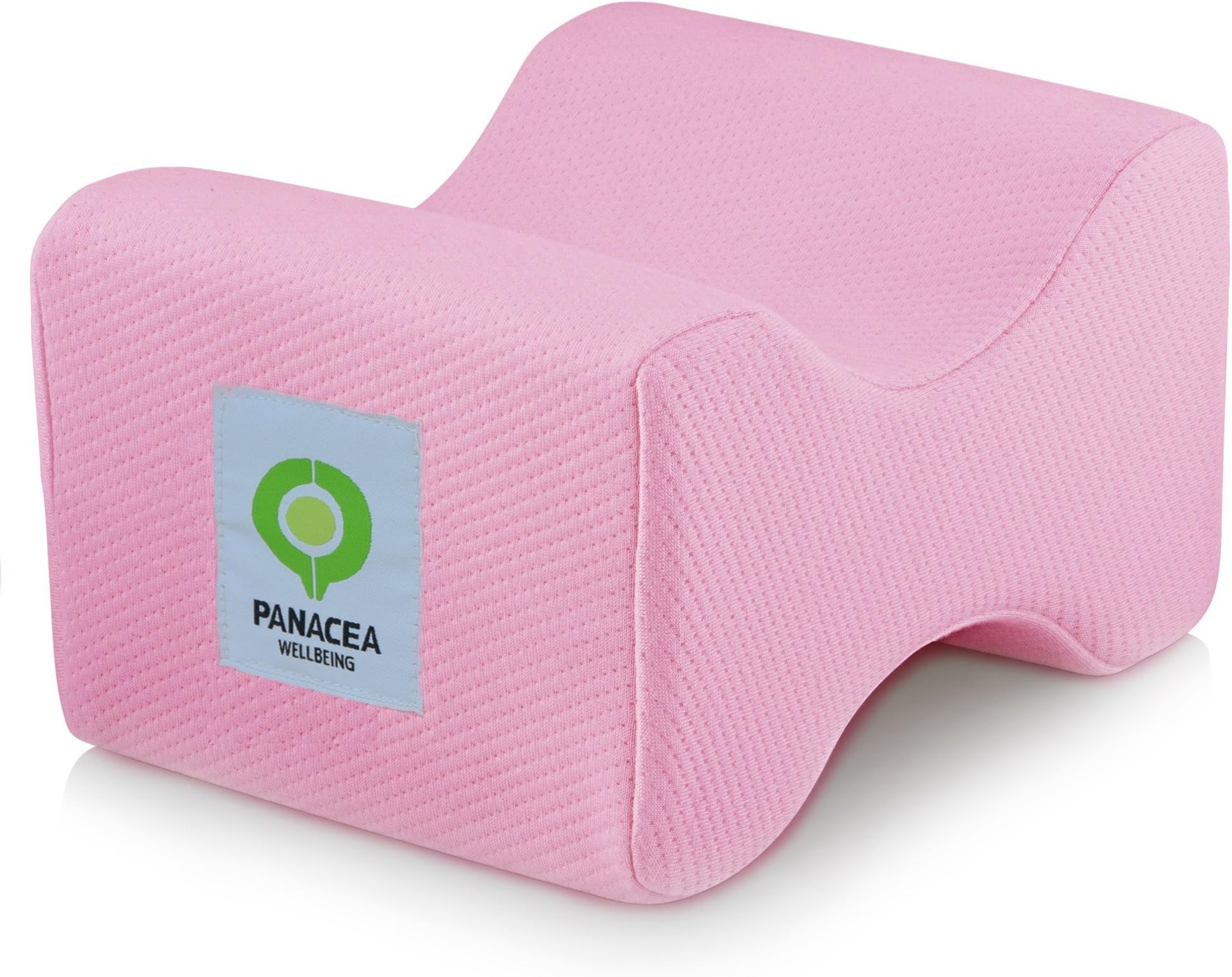 Panacea Wellbeing Memory Foam Knee Pillow with Breathable Oeko-TEX Cover for Side Sleepers | Relieves Sciatic Nerve, Back, Leg, Hip and Ankle Pain