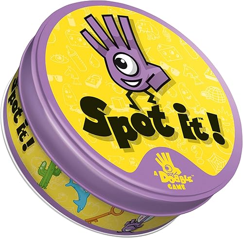 Miniatura 2 de Spot It! Juego de cartas clásico  Juego para niños  A partir de 6 años  2 a 8 jugadores  Tiempo de juego promedio de 15 minutos  Embalaje morado y