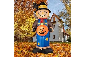 8FT Fall Inflatables Scarecrow Halloween Yard Decor
