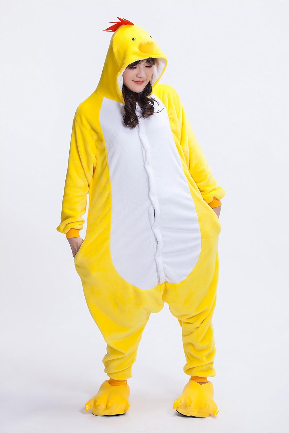 Adult Chicken Kigurumi Animal Costume Pajamas Homewear Lounge Wear - Image 6