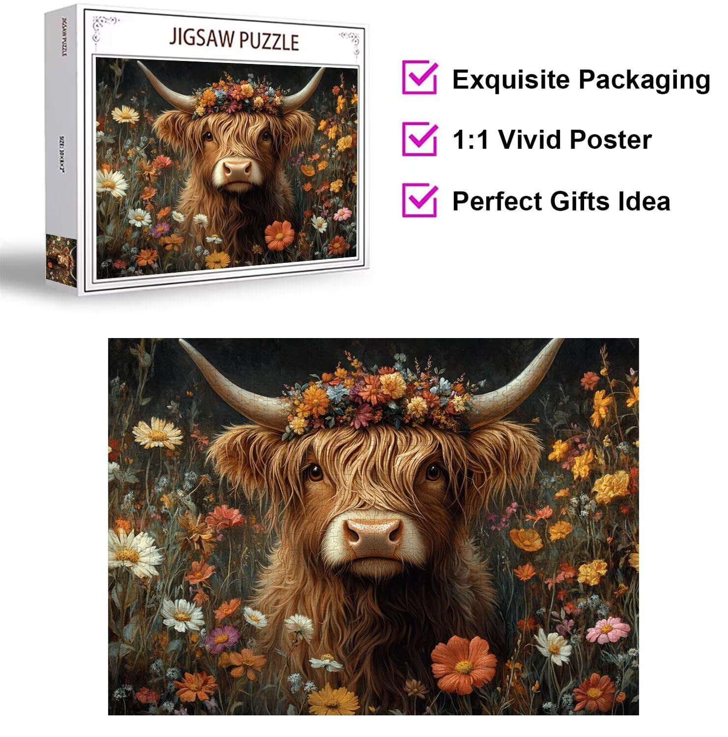 Puzzle 5000 Piezas Flor Puzzle de Madera Desafiante, n-312