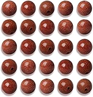 Vista 28 de 100 cuentas de hematita negra lisa natural de 0.236 pulgadas (0.236 in), cuentas redondas sueltas de piedra para fabricación de joyas con cordón