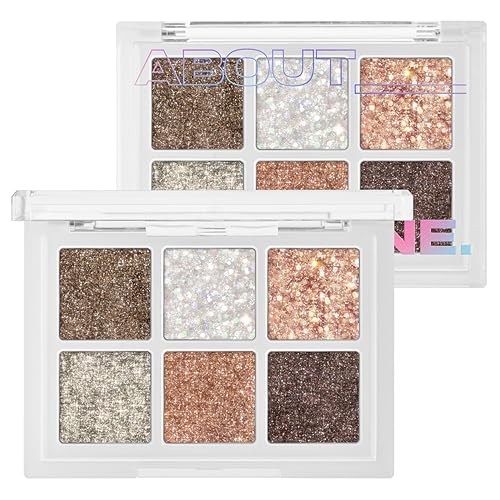 OHMY Glitter Pop 3 colores Paleta de sombra de ojos con purpurina, alto pigmento, bálsamo con purpurina de ojos, maquillaje iluminador, sombra de