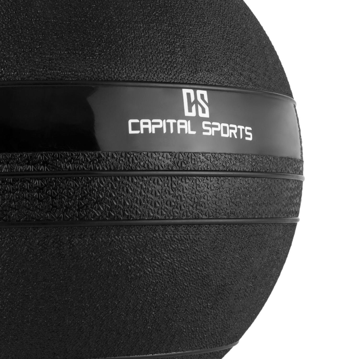 CAPITAL SPORTS Groundcracker Serie - Medizinball, Slamball, Fitness Ball, Krafttraining, Ausdauertraining, Koordination, Füllung: Sand/Eisen, abwaschbar, witterungsfest, Gewichte: 4 kg - 25 kg