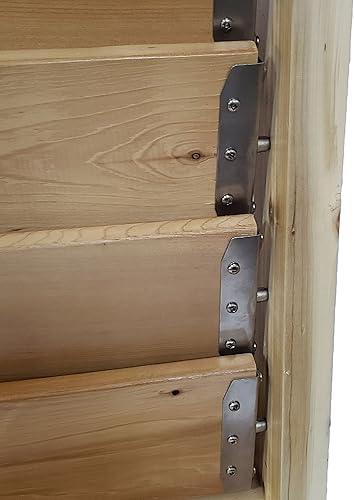 Miniatura 9 de Juego de herrajes para persianas y persianas, kit completo para 11 tableros, acero inoxidable - DHLH-01