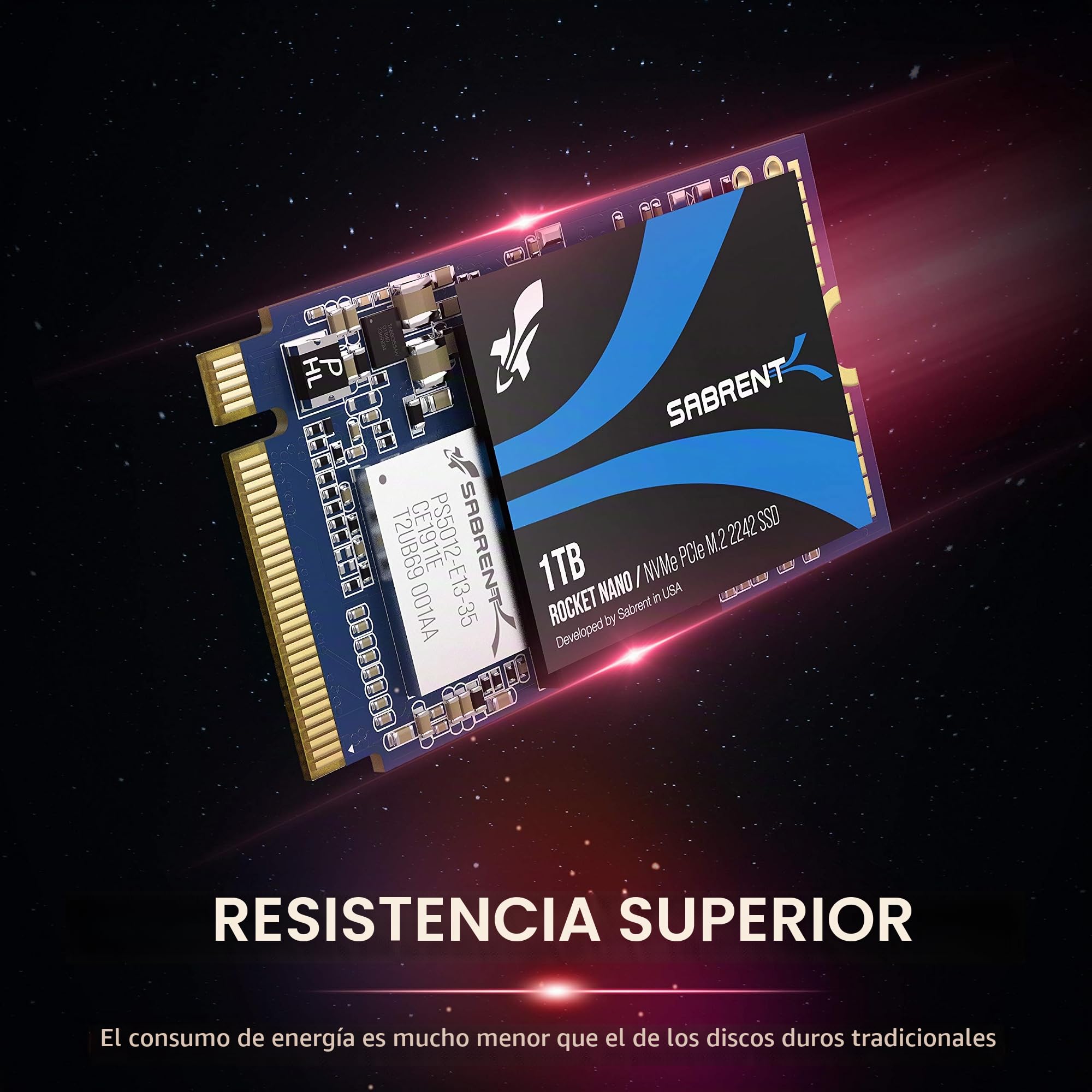 Amazon.com: SABRENT 1TB Rocket NVMe PCIe M.2 2242 DRAM SSD interno