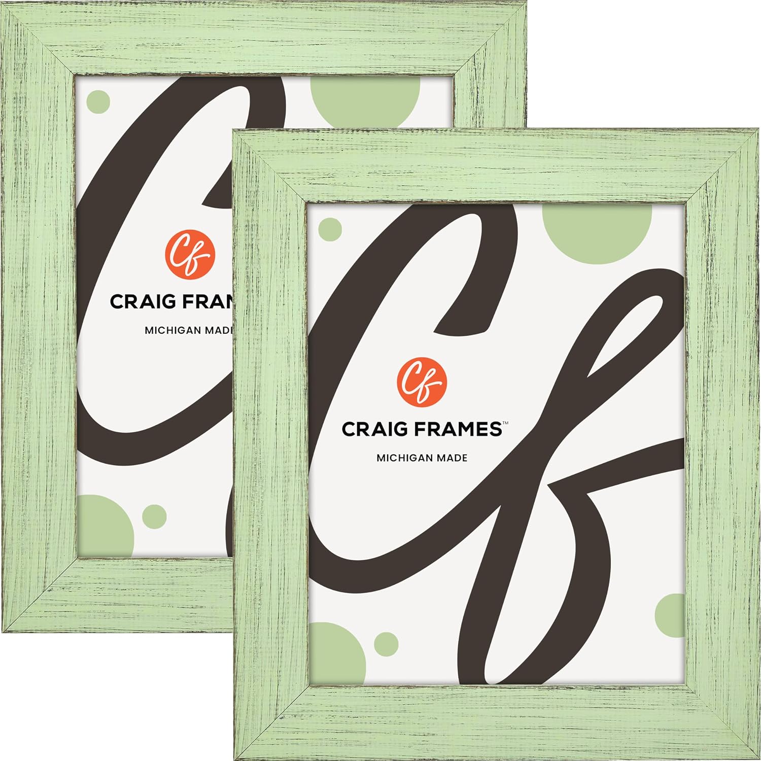 Craig Frames Jasper, 4x6 Picture Frame, Mint Julep, Set of 4