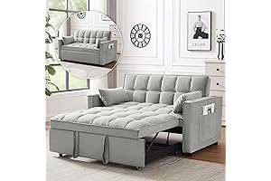 Novogratz Brittany Sofa Futon: 3-in-1 Convertible Sleeper Sofa Bed