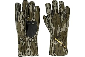 Muddy Outdoors Bottomland Camo Gloves: Windproof and Durable for All-Day Hunting