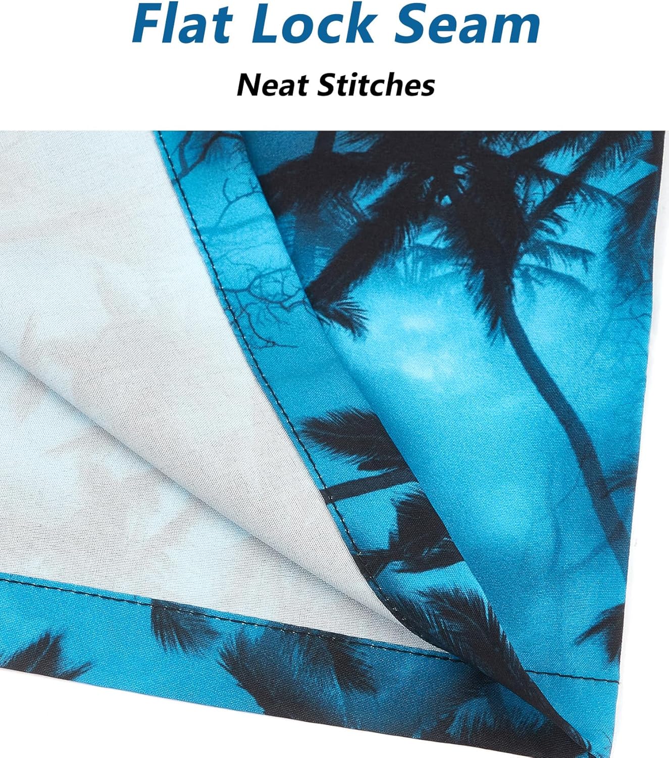 ELETOP Men's Hawaiian Shirt Short Sleeve Button Down Casual Tropical Aloha Beach Shirts - Image 5