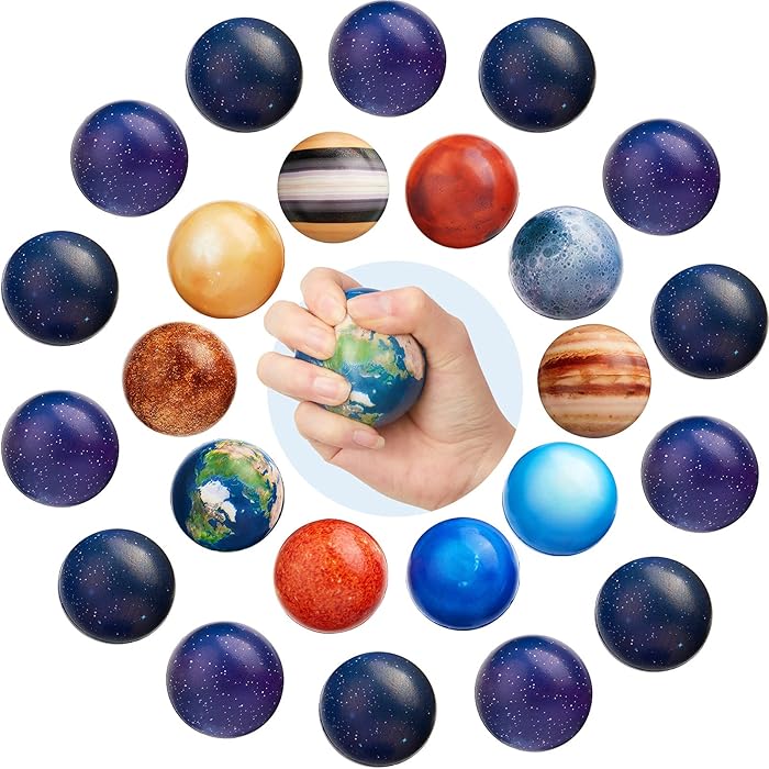 Buy 24 Pieces Solar System Stress Ball Outer Space Galaxy Stress Relief