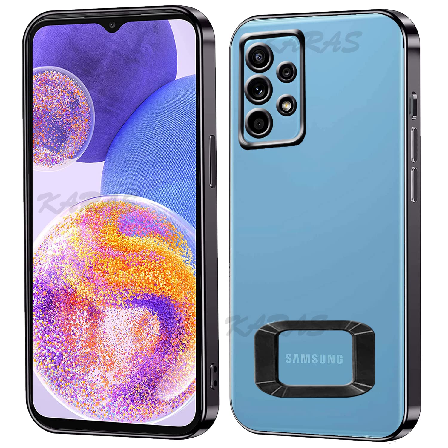 ALLNEEDS Samsung Galaxy A23 New CD Chrome Back Cover with Ring