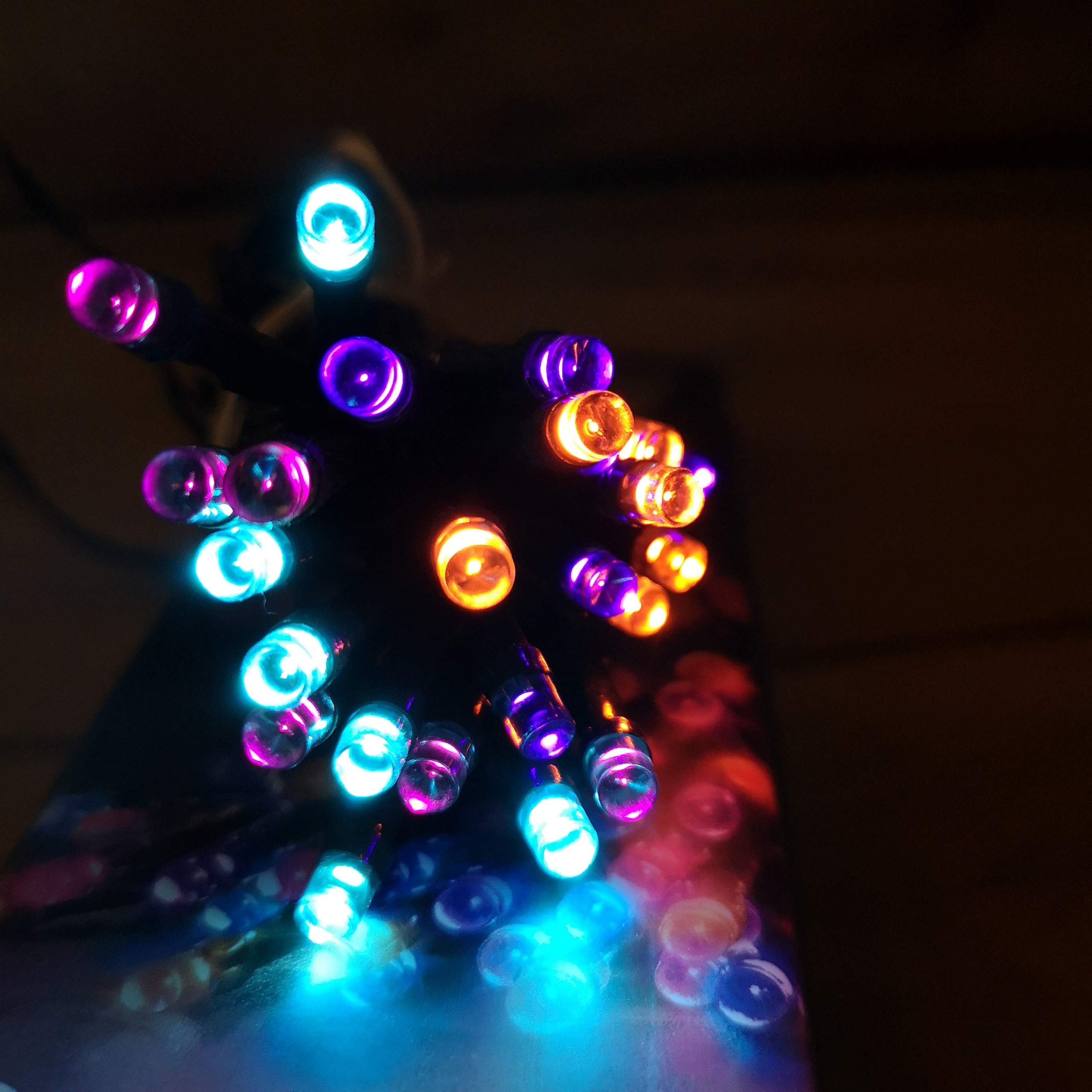 Premier Christmas 24 Rainbow LED Lights 2.3m with Timer & Multi Functio