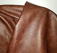 Vista 8 de NAT Leathers™ Marrón bronceado coñac de 22 a 24 pies cuadrados (22-24 pies cuadrados (32 x 55 pulgadas)) Weekender dos tonos suave tapicería piel